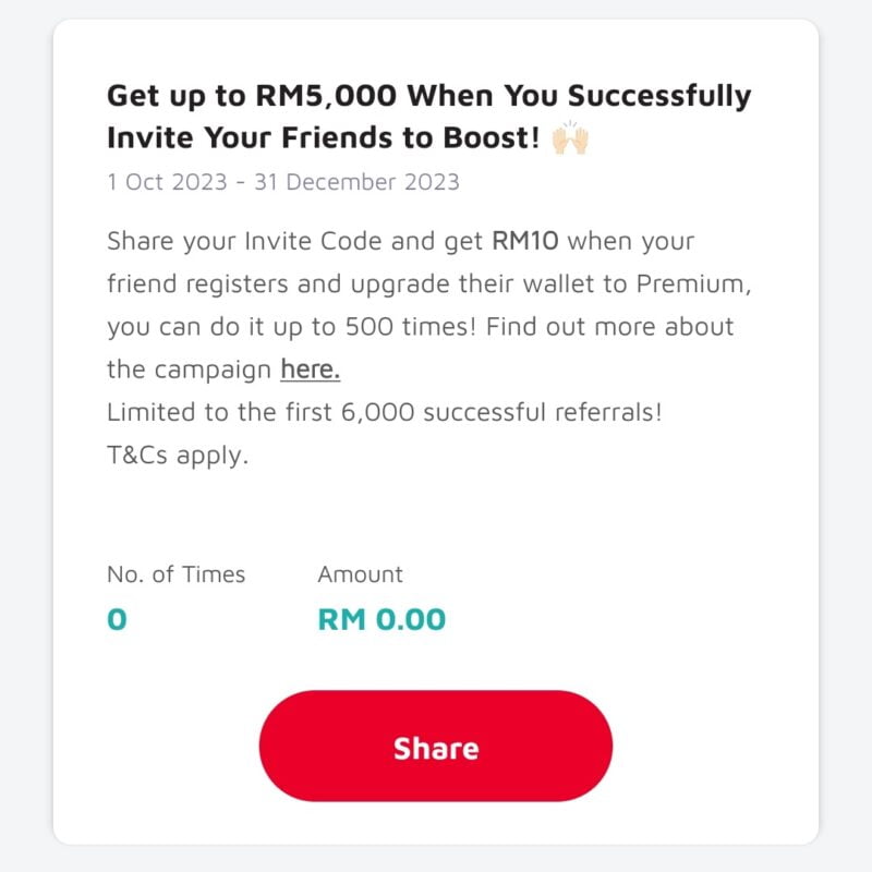 Boost E-wallet Invite Code - Image 3