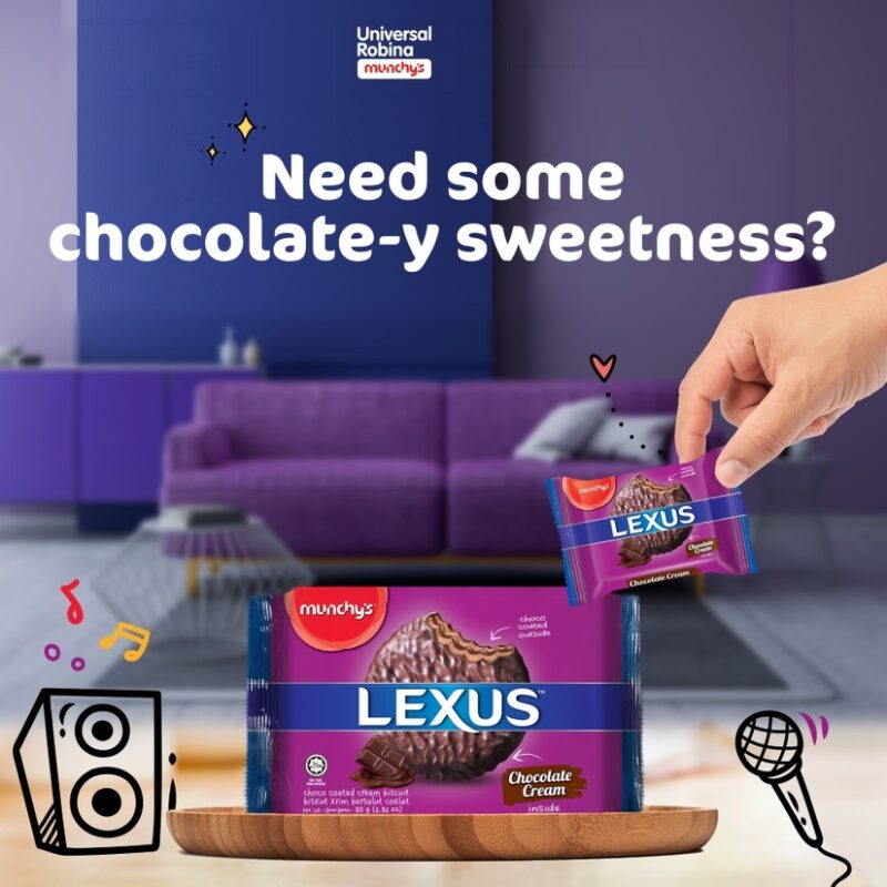 Munchy's LEXUS Chocolate Coated Biscuits (80g) - Image 3