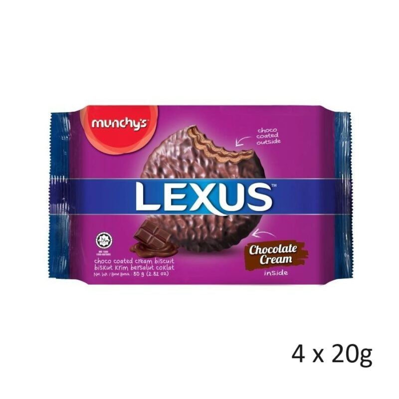 Munchy's LEXUS Chocolate Coated Biscuits (80g)